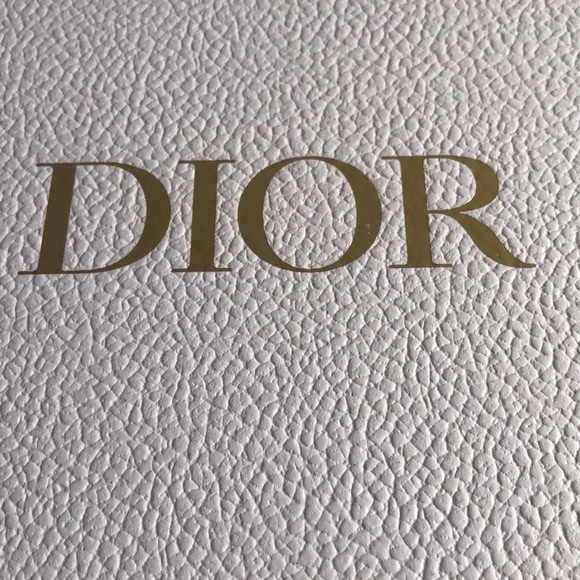 Dior White Empty Rectangle Gift Box Paper White Logo Ribbon Holiday Gift - Picture 13 of 16